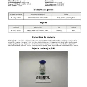 Alternative view of N-Acetyl Semax 50mg+ 3ml BAC