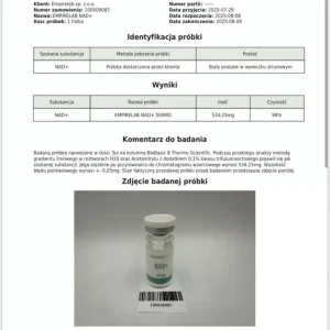 Alternative view of NAD+ 250mg +10ml BAC