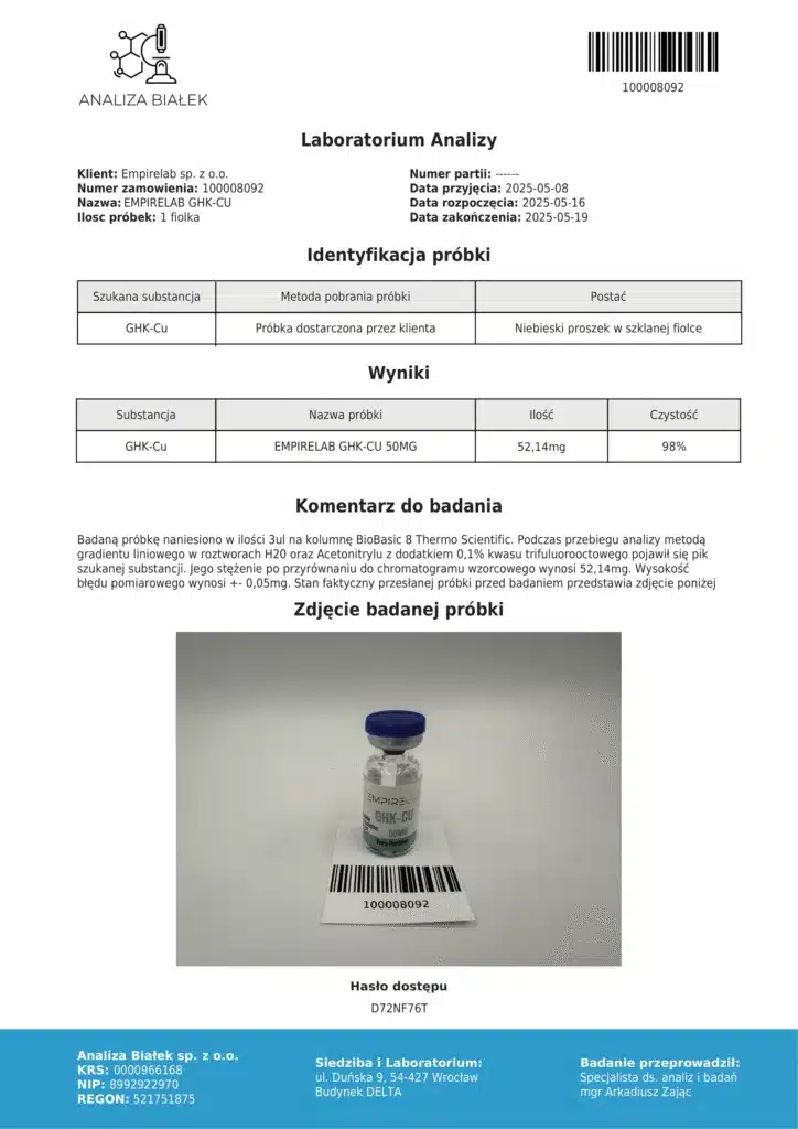 GHK-CU 50mg + 3ml BAC - obrazek 3