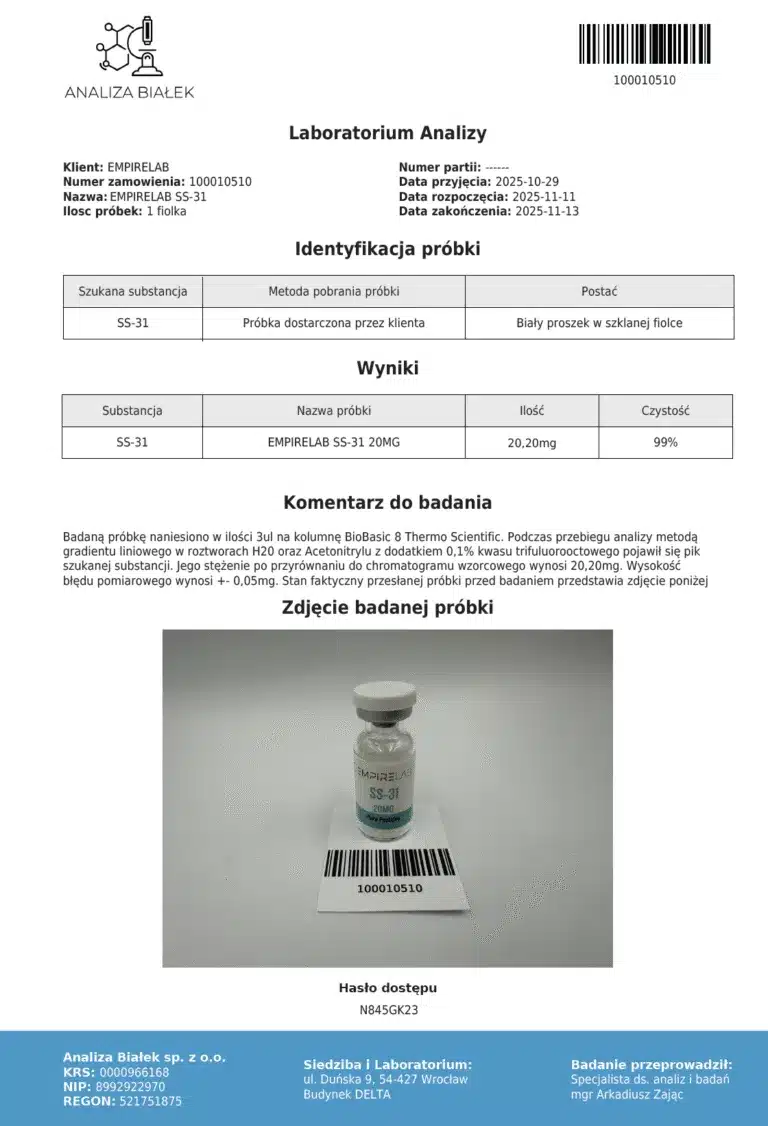 SS-31 20mg + 3ml BAC - obrazek 2