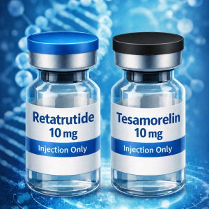 Retatrutide 10mg + Tesamorelin 10mg – zestaw.