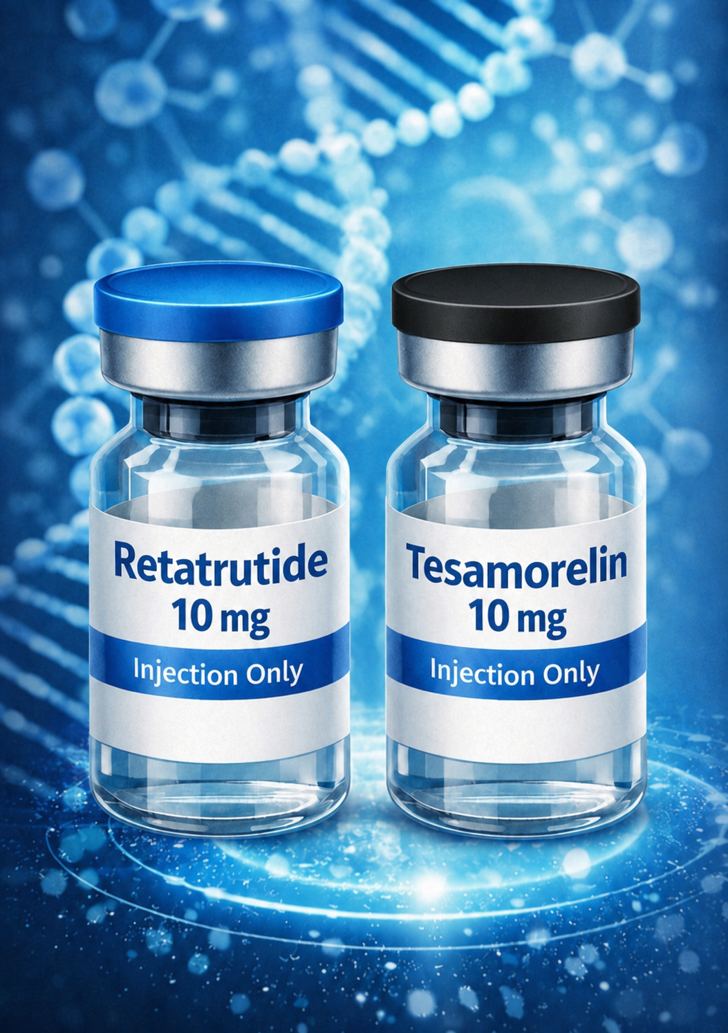 Retatrutide 10mg + Tesamorelin 10mg – zestaw.