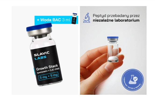 Growth Stack Ipamorelin + CJC1295 no DAC 5+5mg
