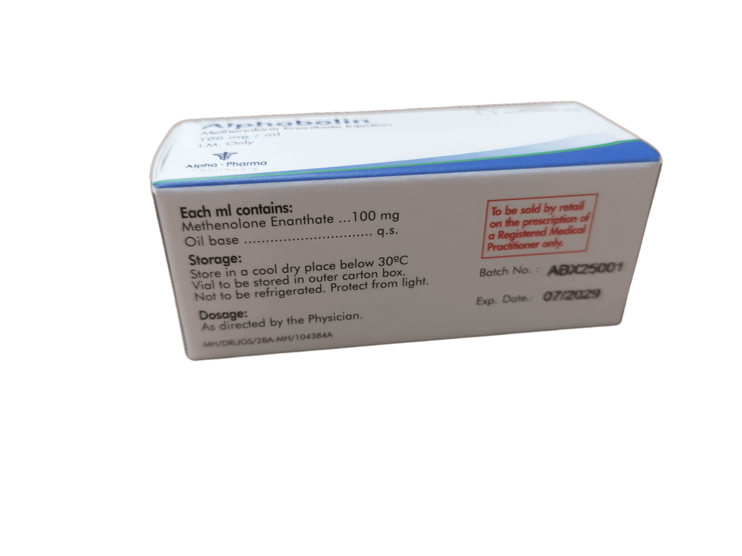 Methenolone Enanthate 100mg 10ml Primobolan Alpha Pharma - obrazek 3