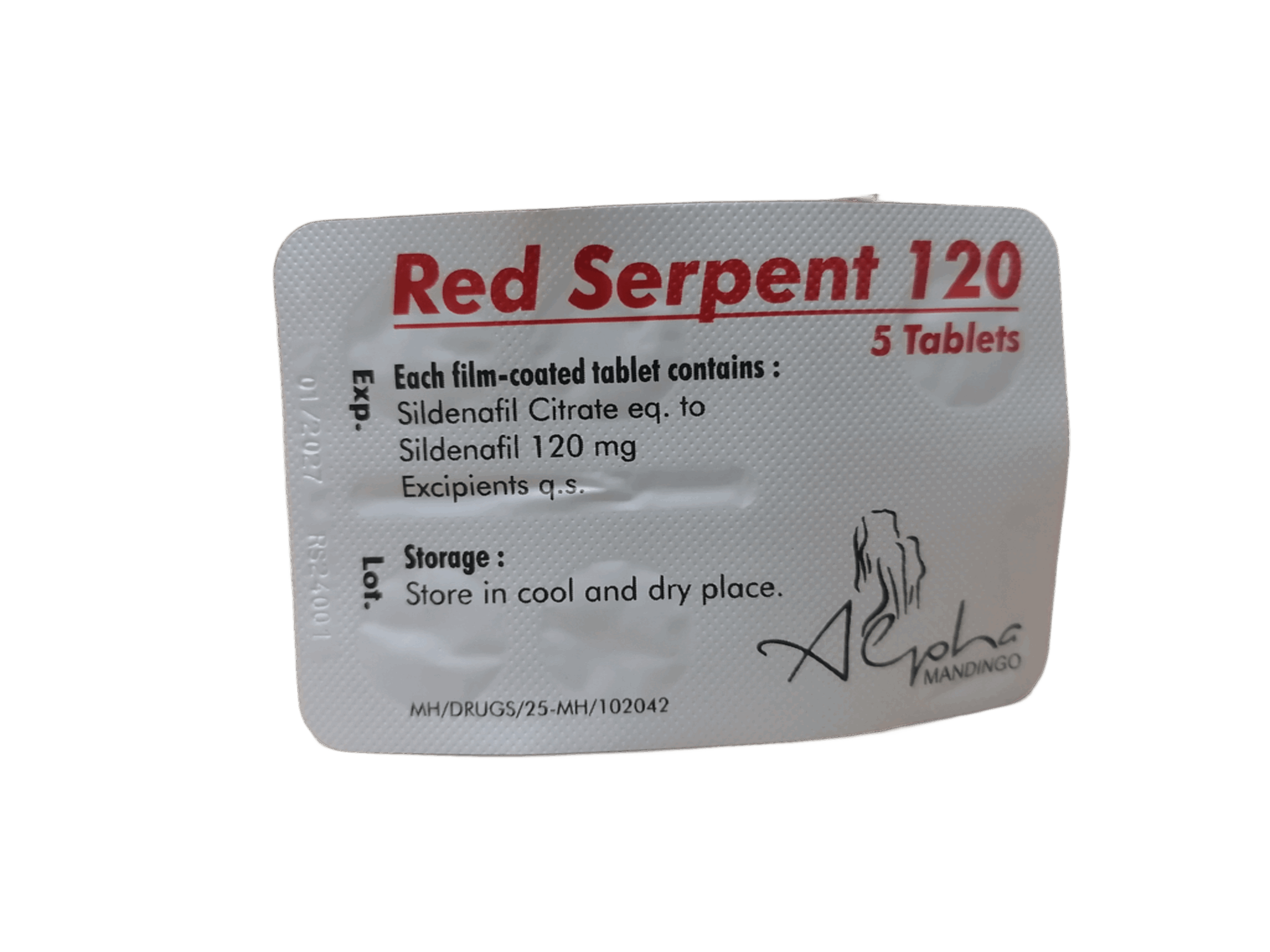 Sildenafil 120mg 5tab Cobra - obrazek 2
