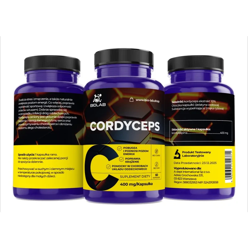 CORDYCEPS 60kapsułek/400mg