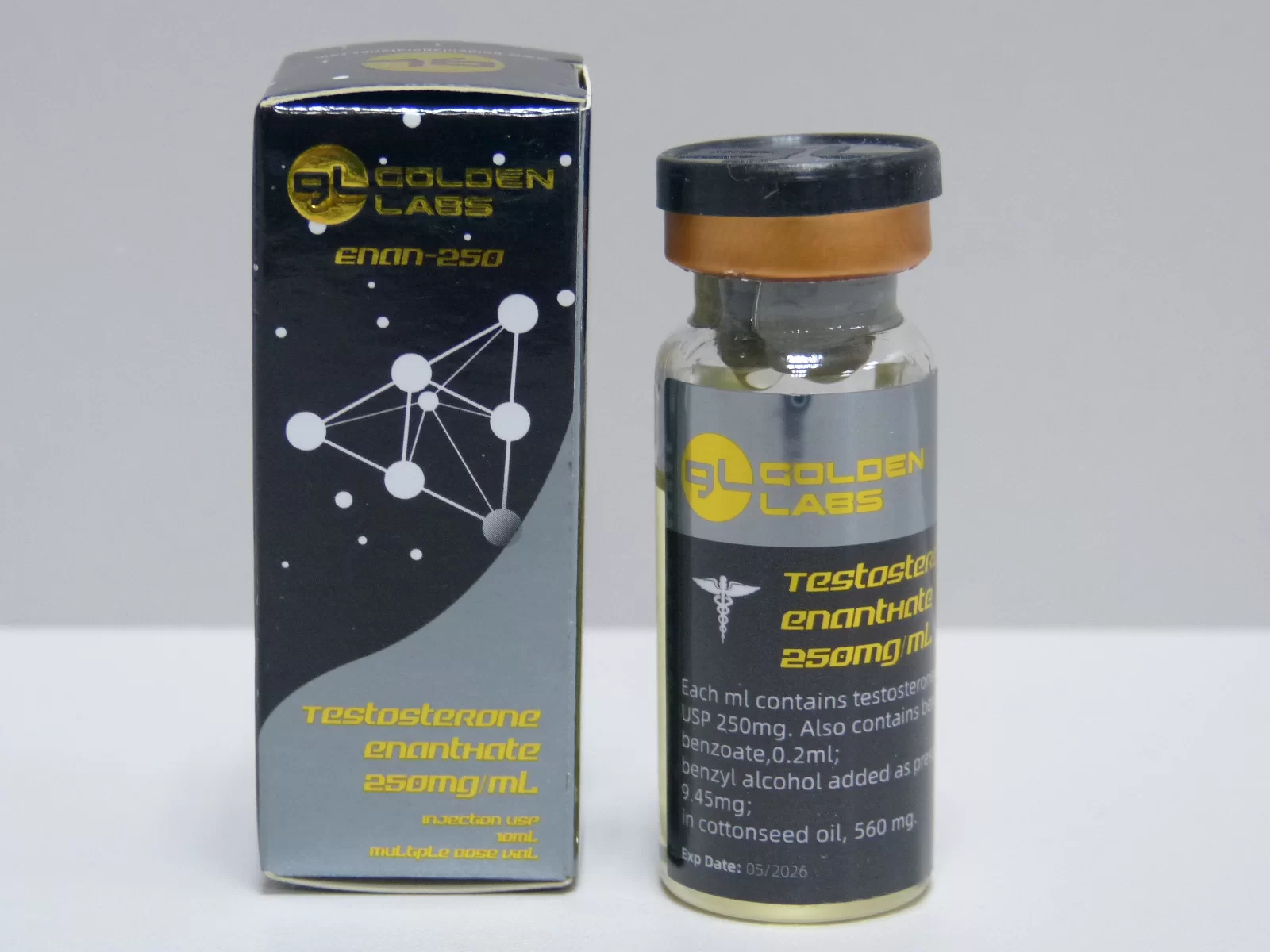 Testosteron Enanthate 250mg 10ml Golden Labs