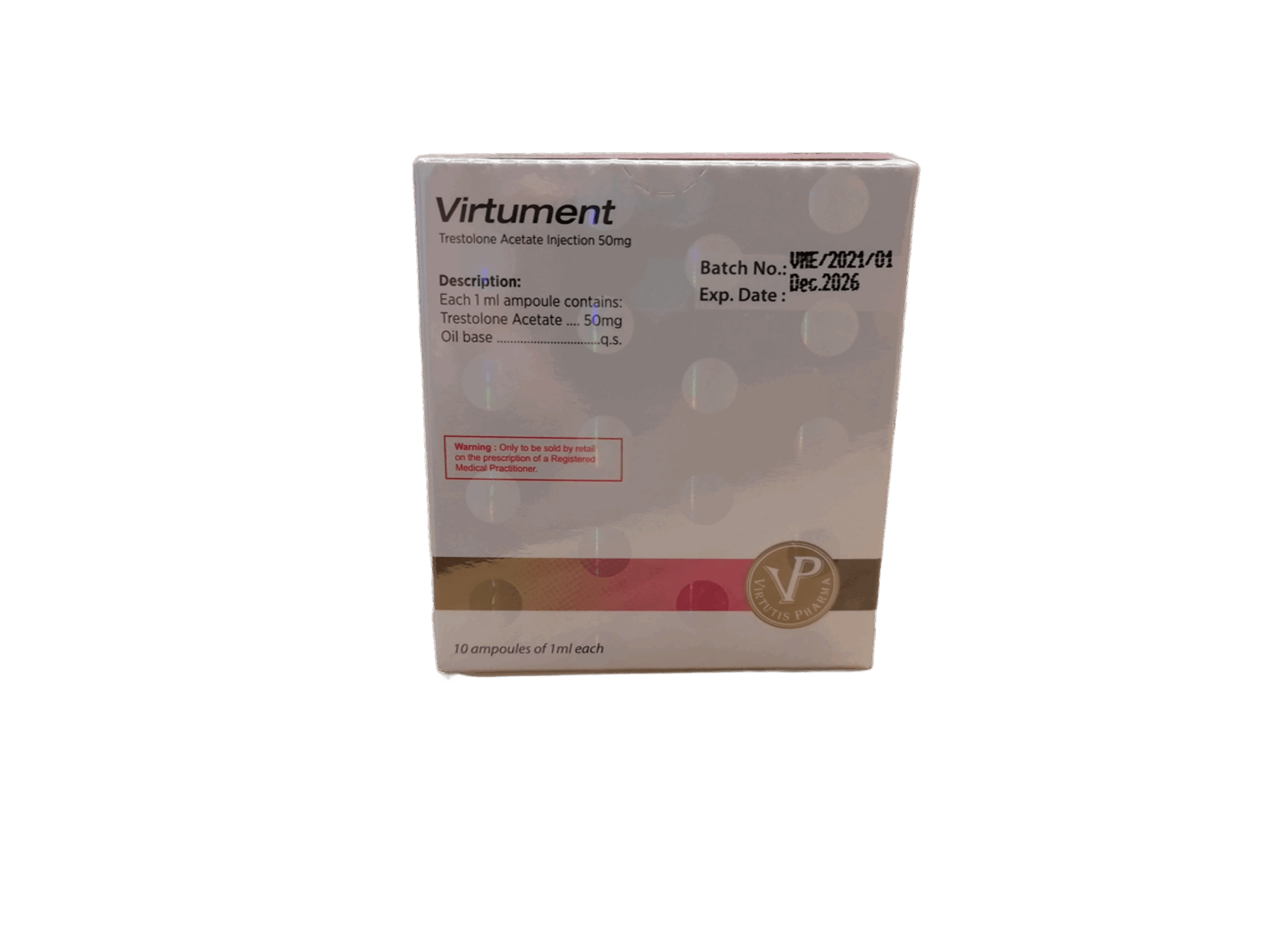 Ment 50mg 10 x 1ml Virtutis Pharma - obrazek 2