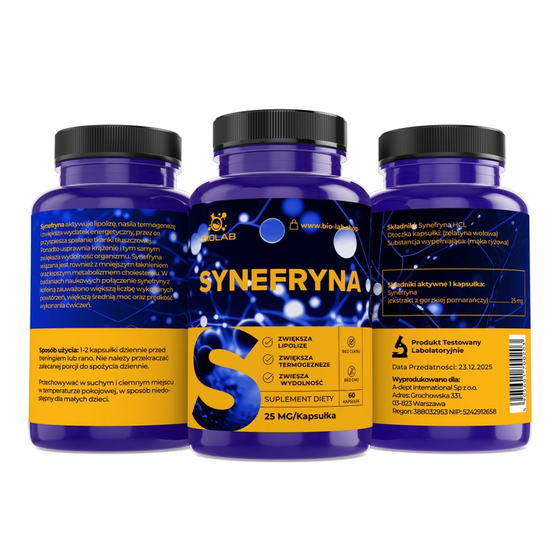 SYNEFRYNA 25mg/60kapsulek spalanie
